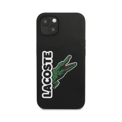 Husa Cover Lacoste Silicon Glossy Printing Logo iPhone 13 Negru foto