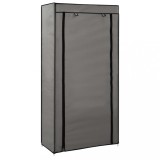 VidaXL Pantofar cu husă, gri, 58x28x106 cm, material textil