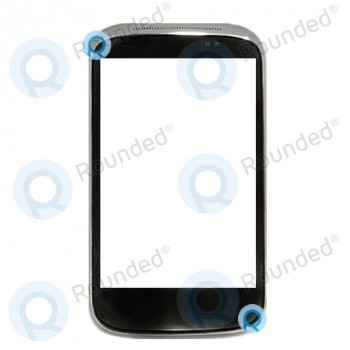 Husa frontala HTC Desire C, piesa de schimb argintie LH120613