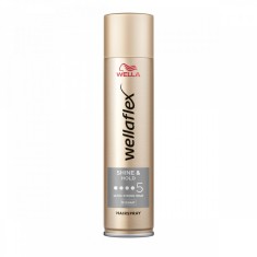 Fixativ cu grad de fixare 5 Shine &amp; Hold Wellaflex, 250ml, Wella