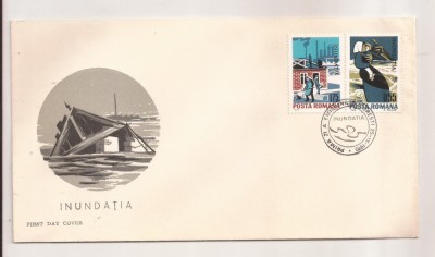 P4 Plic FDC - Prima zi a emisiunii - Inundatia - necirculat 1970 foto