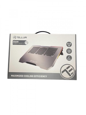 Cooler laptop Tellur Shade, 17.3&amp;quot;, 3 ventilatoare, RGB LED, USB, USB-C foto