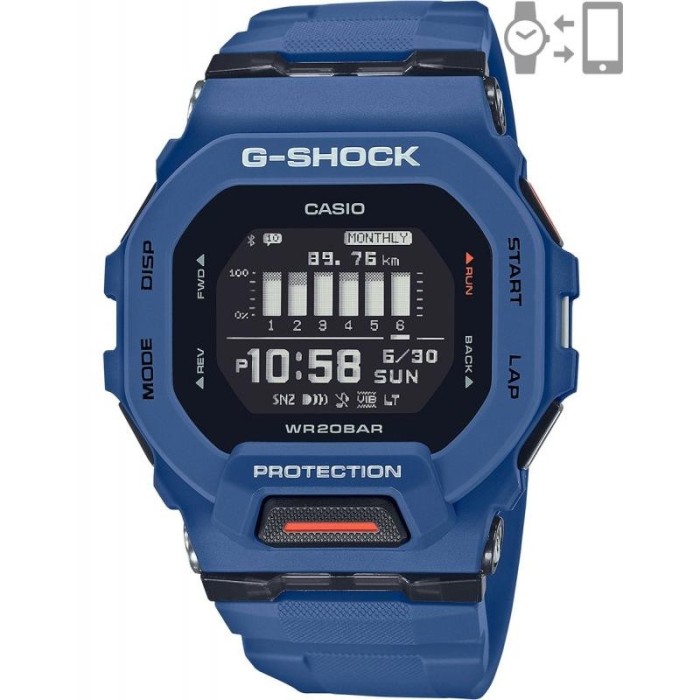 Ceas Barbati, Casio G-Shock, G-Squad Bluetooth GBD-200-2ER - Marime universala