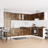 vidaXL Dulap baza chiuvetă cu ușă Porto 2 pcs Maro 80 x 46 x 84.5 cm