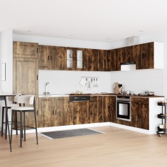 vidaXL Dulap baza chiuvetă cu ușă Porto 2 pcs Maro 80 x 46 x 84.5 cm 3315026