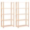 Gossi etajere cu 5 niveluri 2 buc. 80x38x170 cm pin masiv 250 kg