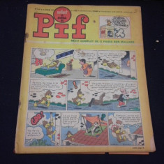 Revista Pif nr.1137/1967, text in limba franceza