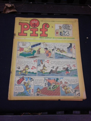 Revista Pif nr.1137/1967, text in limba franceza foto