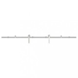 Cumpara ieftin Set piese pentru usa glisanta, argintiu, 200 cm otel inoxidabil