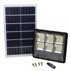 Proiector LEDuri 300W Panou Solar Telecomanda Senzor IP65 18D046 XXM foto