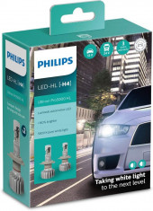 SET 2 BECURI FAR LED H4 12 24V 15W ULTINON PRO5000 HL PHILIPS foto