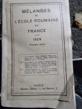 Melanges de L&#039;Ecole Roumaine en France 1929