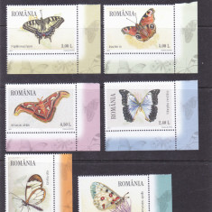 ROMANIA 2011 - FLUTURI, SERIE COMPLETA, MNH - LP 1896