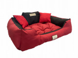 KingDog Roșu canapea pentru c&acirc;ini 55x45 cm