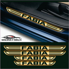 Set Protectie Praguri Skoda Fabia-Model 1 – Stickere Auto