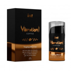 Gel INTT Vibration! Coffee, pentru stimulare si excitare, senzatie vibranta, Unisex, 15 ml