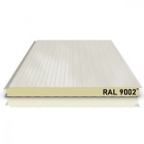 Panou Sandwich Perete, Spuma, Alb Gri, Ral 9002, Grosime 40Mm