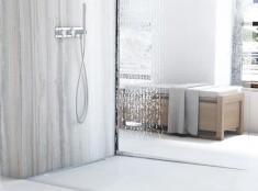 Profil de panta cadita de dus 140cm Brush nickel