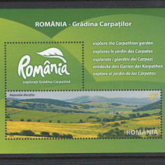 Romania 2010 - LP 1874 nestampilat - Romania - Gradina Carpatilor - colita