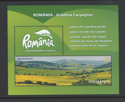 Romania 2010 - LP 1874 nestampilat - Romania - Gradina Carpatilor - colita foto