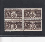 ROMANIA 1943 LP 157 A.G.I.R. BLOC DE 4 TIMBRE MNH, Nestampilat