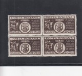 ROMANIA 1943 LP 157 A.G.I.R. BLOC DE 4 TIMBRE MNH, Nestampilat