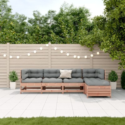 vidaXL Set mobilier de grădină cu perne, 5 piese, lemn masiv douglas 3250842 foto