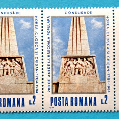 TIMBRE ROMANIA LP1112/1984 200ani Rsscoala Horia Closca si Crisan -Pereche - MNH