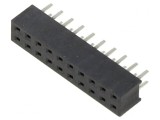 Soclu pini mamă 2mm 20 PIN THT pentru PCB