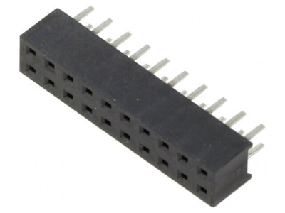 Soclu pini mamă 2mm 20 PIN THT pentru PCB foto