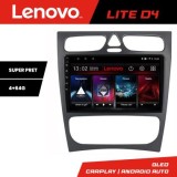 Navigatie Mercedes C W203 2001-2007 Lenovo Kit-clk 4+64 GB Android Waze USB Navigatie Internet Youtube Radio CarStore Technology