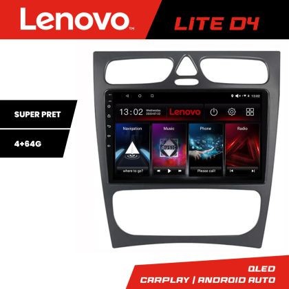 Navigatie Mercedes C W203 2001-2007 Lenovo Kit-clk 4+64 GB Android Waze USB Navigatie Internet Youtube Radio CarStore Technology