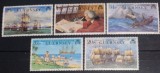 Guernsey 1990 nave cu p&acirc;nze, corabie exploratori serie 5v nestampilat. MNH