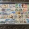 Lot timbre stampilate Turcia, anii 1950-70, aviatie, flora, fauna, diverse