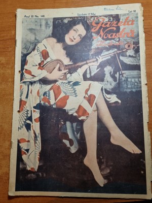 gazeta noastra 1930-regina marioara,regina maria,femei aviator,inventii recente foto