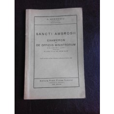 Sancti Ambrosii, Exameron et de officiis ministrorum, manual pentru clasa a VII-a de seminar - N. Marinescu