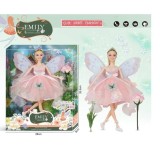Papusa Emily zana cu rochita roz 30 cm, Oem