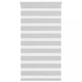 vidaXL Jaluzea tip zebra gri deschis lățime țesătură 85,9 cm poliester