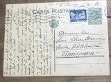 CP04 Carte postala veche 1938 Constanta catre Nicu Chiritescu Scoala Politehnica Timisoara timbru Fondul Aviatiei text examene