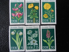Serie timbre flora flori plante Germania DDR nestampilate timbre filatelice foto