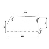 Prelata / husa ATV impermeabila kaki 208x122x80 cm (marime M) Cod Produs: MX_NEW 7115660MA