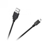 Cablu mini USB-B 2.0 la USB-A 1m Negru, KPO3889-1