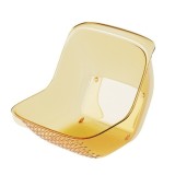 Cos de Spalat Legume/Fructe, Cyrax, cu Scurgere Apa, din PET, 15.5 x 18.6 x 16.2 cm, Galben