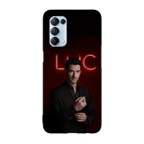 Husa compatibila cu Oppo A55, Viceversa, model Lucifer Morningstar, Silicon, TPU, Transparent, Carcasa