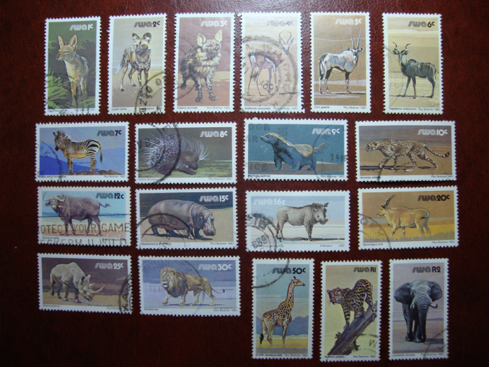 SUD WEST AFRICA 1980 SERIENFAUNA SALBATICA