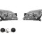 Set faruri tuning OPEL ASTRA H, 10.2003-04.2007, Taiwan, partea stanga+dreapta, pozitie pe LED;tip bec H1+H1; electric; transparent, argintiu; cu mot