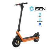 Cumpara ieftin Trotineta electrica pliabila iSEN X9 Plus 2025 Orange, Aplicatie, BT, 850W, autonomie max. 65km, pana la 40 km h, baterie detasabila 15.6Ah