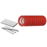 Set accesorii (10 x 25 m banda legare plante si 10,000 capse) VERTO 15G456 HardWork ToolsRange