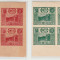 1924 Romania - Hohe Rinne blocuri de 4 timbre NEDANTELATE, probe tipar semnate