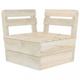 vidaXL Canapea colțar modulară din paleți, lemn de molid tratat